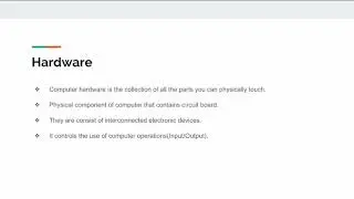 Introduction to Computer : 10. Computer Hardware : CCC Tutorial in English