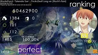 Kyonkichi plays - [osu!catch] MisoilePunch ~Takenoko Soe~ - Fin.ArcDeaR Long ver. (Mochi's Rain)