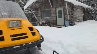 70-Year-Old Log Cabin: Pre-Blizzard Prep & Post-Storm Trail Breaking