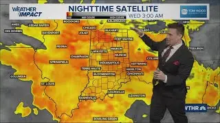 Watching low clouds, patchy mist, and some fog across all of Indiana Wednesday morning