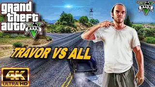 GTA 5 | TREVOR VS POLICE VS ARMY | FULL RAMPAGE | 4K GAME PLAY 