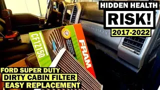 2017-2022 FORD SUPER DUTY CABIN AIR FILTER REPLACEMENT MADE EASY