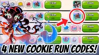 ALL 4 NEW COOKIE RUN COUPON CODES 😍🙏