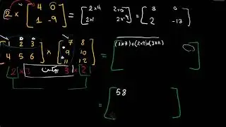 Matrix Multiplication شرح ضرب المصفوفات