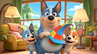 Bluey&rsquo;s Dad Can&rsquo;t Find the Funny Hat 🎩 | Funny Toddler Song | Kids Rhymes