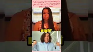 he trynna smash the interviewer and she did this.. lmao @TOOAPREE #funnyvideo #funnyshorts #funny