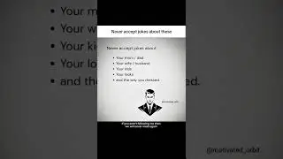 Never accept jokes about this.#mindsetminute #motivation#quotes#reset your mindset#shorts#trending