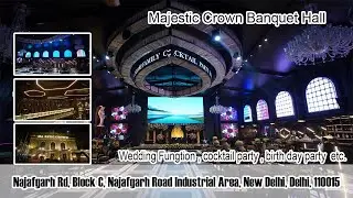 Majestic Crown Banquet Hall Delhi I wedding Venue I Cocktail Party lounge I Decoration
