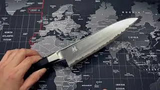Miyabi Koh 8-inch Chef's Knife Review! FC61 Steel/ 61 Rockwell/ Ice-hardened