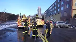 Element Hotel explosion in Lebanon New Hampshire December 24th 2019 injures two firefighters