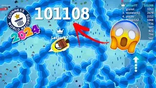 Snake io Latest World Record 2024 in Under 7 Minutes 😱 Amazing Gameplay - Snake.io 🐍