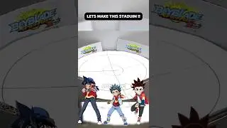 How to make beyblade stadium with cardboard #shorts