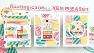 SIMPLE Shape FLOATING Elements on Cards | Photoplay Birthday Sparkle Collection