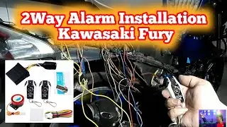 Motorcycle 2way Alarm Installation for Kawasaki Fury