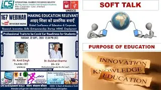 Making Education Relevant-Amit Singh-Accomodation for Indian students going abrod by ICSI 22Sep2020
