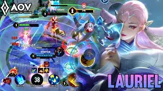 AOV : LAURIEL GAMEPLAY | IN MIDLANE - ARENA OF VALOR LI&Ecirc;NQU&Acirc;NMOBILE ROV COT