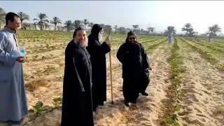جولة رعوية شاملة الأنبا أقلاديوس يتفقد مشاريع الدير الإنتاجية والمعمارية.