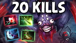 17 Kills Broodmother Dota 2 !! Broodmother Dota 2 Safe Lane Carry Gameplay Guide 7.40
