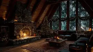Holiday Fireplace Relaxation  Soothing Piano & Warm Fire Sounds for Sleep & Stress Relief