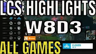 LCS Spring 2023 W8D3 Highlights ALL GAMES - CLG vs C9, FLY vs TSM, EG vs TL, DIG vs GG, 100 vs IMT