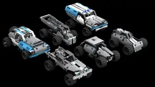 42090 5in1 bundle - 5 alt-builds out of Lego Technic 42090 Getaway Truck