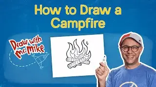 How to Draw a Campfire &ndash; For Kids