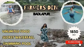 Waterfall River & Village Resort Fun|Farmers Den Badlapur #travel #resorts #villa #familyvlog #viral