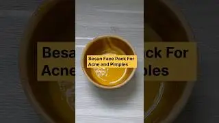 Besan Face Pack For Acne and Pimples | DIY Face Wash For Teenagers | #shorts #youtubeshorts