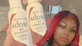 Adore Wild Cherry and Intense Red Watercolor ft. Beauty Forever Hair
