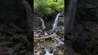 Stunning Double Waterfall in North Carolina #ExploreNC #BlueRidgeParkway #discovernc #wnc #visitnc