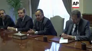 EU's foreign policy chief meets Egyptian foreign minster