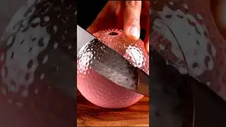 Glass Orange Cutting ASMR 🍊 | Ultra Satisfying Knife Sounds #Shorts