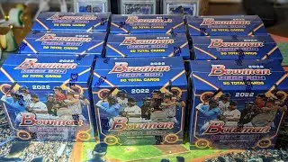 Только Bowman Mega Box Rip Mojos 2022 года: 18 наборов Mojo (3 Auto и 3 Parallels!)