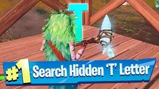 Search hidden 'T' found in the Trick Shot Loading Screen - Fortnite Battle Royale