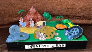 Invention of wheels 3d model
