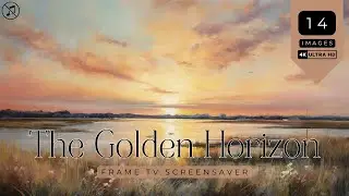 The Golden Horizon | 4K Screensaver | Frame TV | Art for TV | Digital Art | No Music | Smart TV