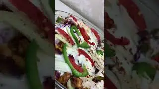 CHICKEN AND CHEESE LOADED ROUND POTATO 🥔