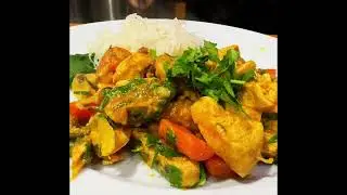 Fried satay chicken and  noodle ❤️