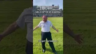 WHAT PERMISSION DO YOU NEED TO LAND  HELICOPTER AT A HOTEL FOR THE NIGHT #helicopter | Dave Fishwick