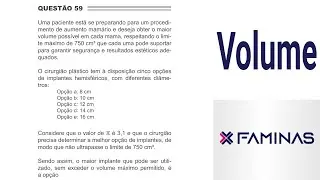 ✅ Volume de 1/2 Esfera  🩺 FAMINAS 2025