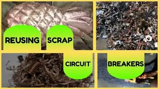 Recycling Scrap Circuit Breakers into a Bullion Creation - ASMR - Trash to Treasure
