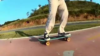 Landyachtz Dinghy Shape 9 Biggie Hawgs 4 Km cruiser board session | Ciclovia de Atibaia - SP - BR
