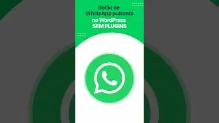 Veja nosso tutorial completo desse lindo bot&atilde;o de WhatsApp pulsante para #wordpress | #webdesign