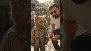 #funnyvideo #cat#man#vlogging#poor#cat