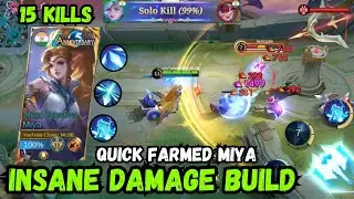 FAST FARM, MAX DAMAGE! 💥 Miya MVP 15 KILLS &ndash; Best Marksman Build 2025 | MLBB Gameplay