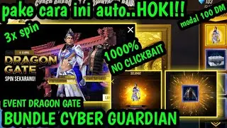 TRIK SPIN  BUNDLE CYBER GUARDIAN DAN DOWNTOWN RIDER EVENT DRAGON GATE FREE FIRE..TERBARU!!