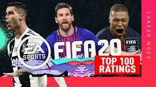 MBAPPE vs RONALDO vs MESSI!! OFFICIAL TOP 100 FIFA 20 RATINGS!!