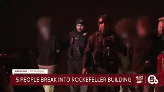 5 people break into Rockefeller Building