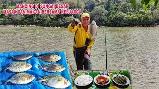 MANCING DI SUNGAI BESAR MASAK DAN MAKAN BERSAMA KELUARGA.