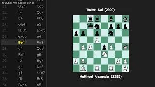Sicilian Taimanov Matthaei Alexander 2385 vs Wolter Kai 2290